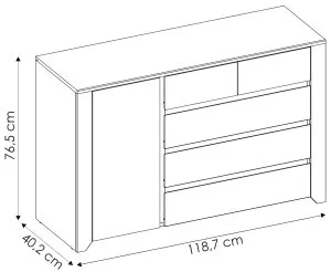 Komoda Angel Typ 41 Meble Wójcik 3