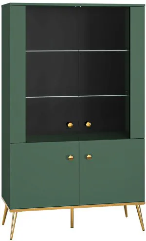 Witryna szklana z półkami Forest 02 ML Meble 1