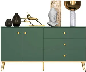 Komoda zielona nowoczesna Forest 03 ML Meble 3