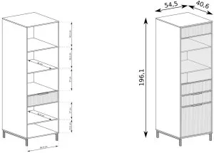 Nowoczesna witryna do salonu LINKaSTYLES LS-5 Jarstol 3