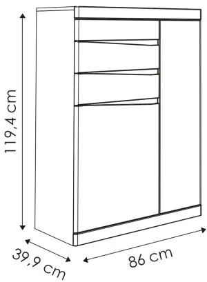 Komoda Summer Typ 43 Meble Wójcik 3