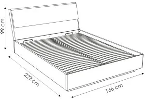 Łóżko sypialniane 160 Summer Typ 92 Meble Wójcik 3