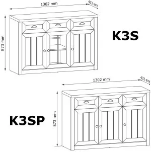 Komoda Prowansja K3S Gała Meble 2