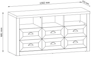 Komoda Prowansja K6S Gała Meble 2