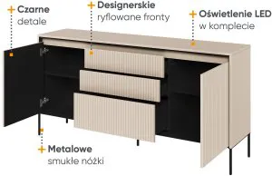 Komoda z oświetleniem Trend TR-01 Lenart Meble 3