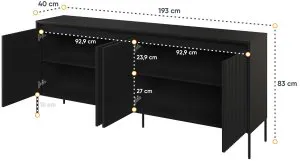 Nowoczesna komoda Trend TR-04 Lenart Meble 4