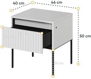 Nocna szafka podświetlana Trend TR-10 Lenart Meble 4