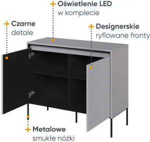 Nowoczesna komoda do salonu Trend TR-02 Lenart Meble 3