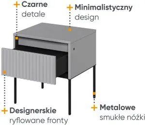 Szafka nocna 40 cm Trend TR-10 Lenart Meble 3
