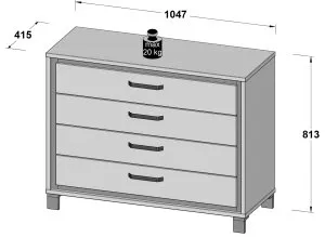 Komoda dąb artisan Trondheim TDHK211 Meble Forte 2