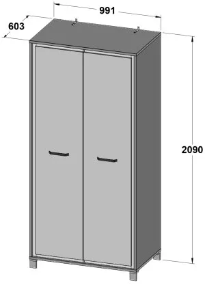 Szafa dąb artisan Trondheim TDHS821 Meble Forte 3