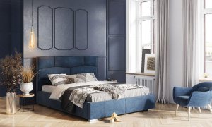 Łóżko tapicerowane Nellur 160x200 cm