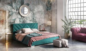 Łóżko tapicerowane Gudur 120x200 cm
