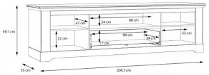 Szafka RTV 200 Iloppa TIQT241 Meble Forte 3