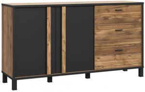 Komoda czarna L Hayato HYTK231L