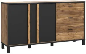Komoda czarna L Hayato HYTK231L Meble Forte 1