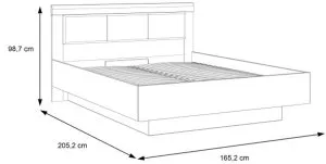 Łóżko z podnoszonym stelażem 160x200 Dalate JLTL2162-M300A Meble Forte 3