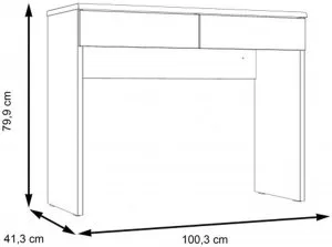 Toaletka zestaw Dalate DQLT321ST-M368A Meble Forte 6