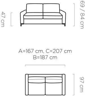 Sofa z funkcją spania Tino 120 Wersal 7