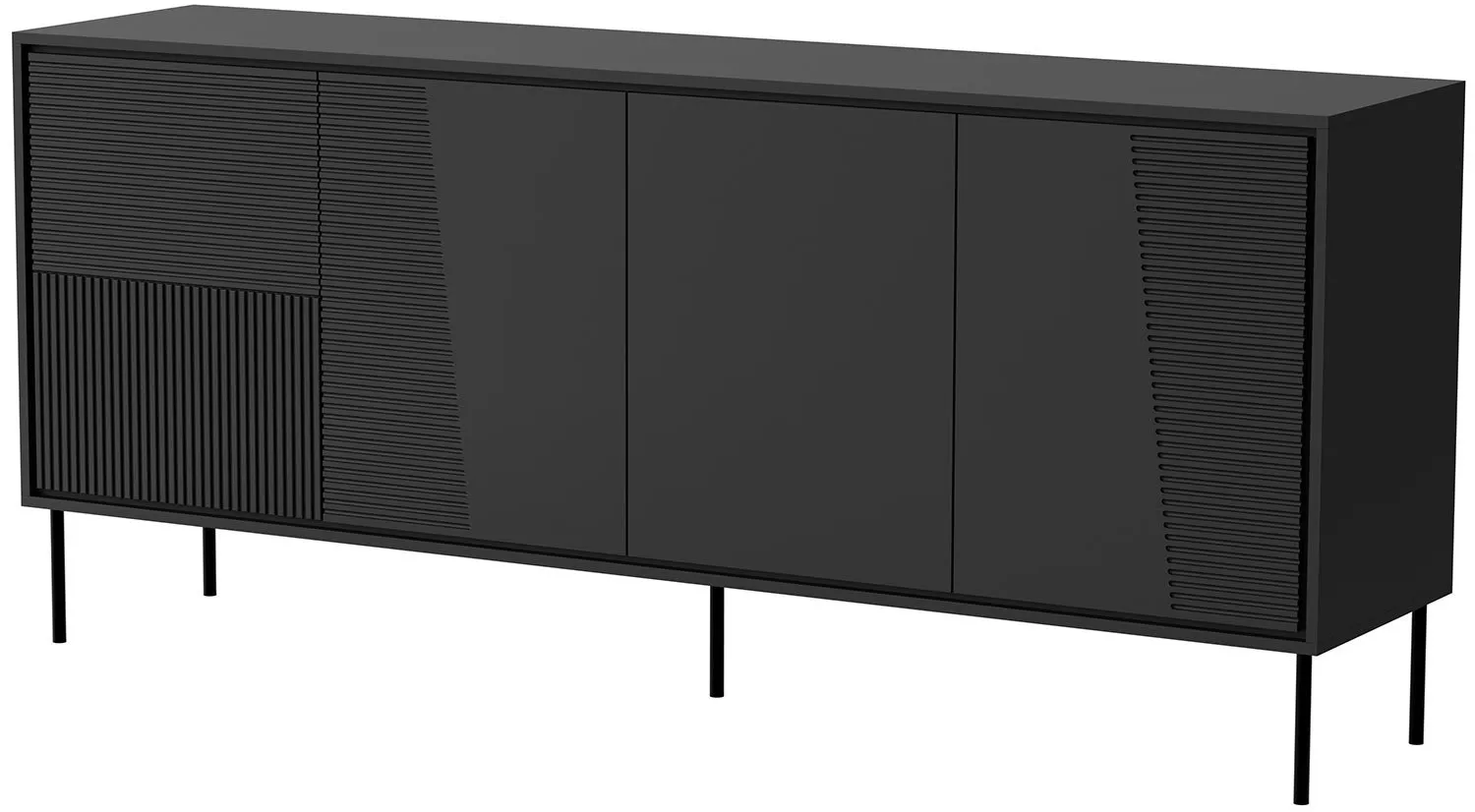 Komoda czarny mat Abi 200 4D Cama Meble