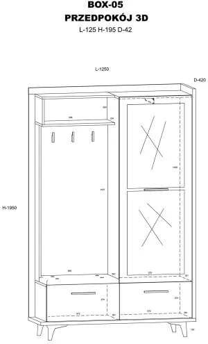 Do przedpokoju meble Box 05 Meblocross 6