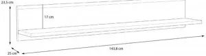 Półka wisząca Tiziano TZB01 Meble Forte 2