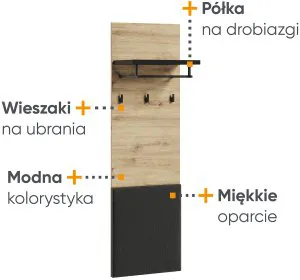 Wieszak na odzież Quant QG-07 Lenart Meble 3