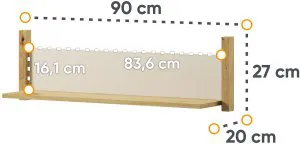 Półka ścienna Lenny LY-05 Lenart Meble 2