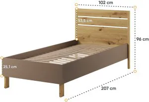 Łóżko pojedyncze 90 cm Lenny LY-10 Lenart Meble 2