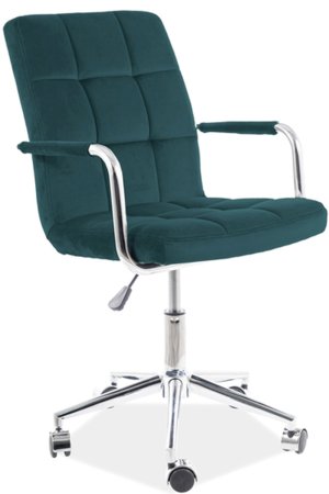 Fotel obrotowy Q-022 velvet  zielony bluvel 78