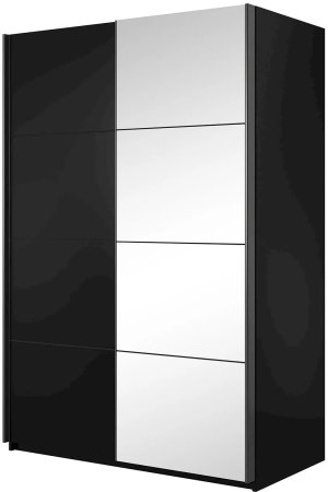 Szafa ubraniowa 150 Beta 22W01655 (Czarny + lustro)