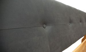 Dębowe łóżko z tapicerowanym zagłówkiem 160x200 BE-0587-0201 GK Meble 3