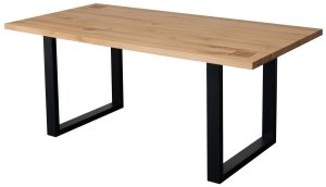 Duży stół z drewnianym blatem 200x100 WZ-0159-1701