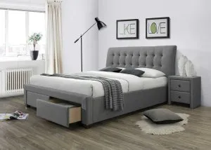 PERCY łóżko z szufladami popiel Halmar 1