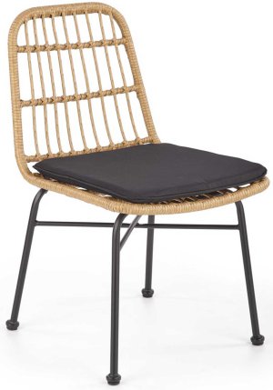 K401 krzesło czarny / naturalny