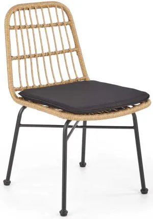 K401 krzesło czarny / naturalny Halmar 1