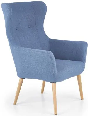 COTTO fotel wypoczynkowy niebieski Halmar 1