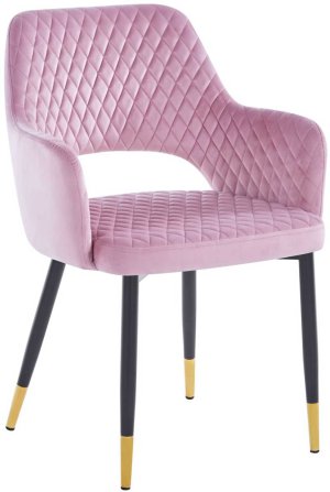 Krzesło velvet (różowe)