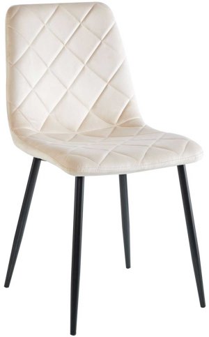 Krzesło velvet (beżowe)