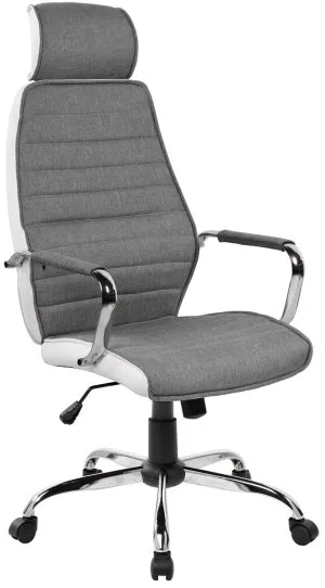 Fotel biurowy szaro/biały Furnitex 1