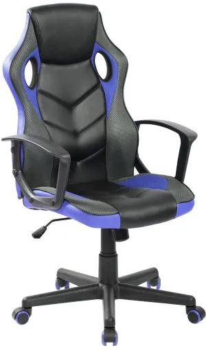Krzesło obrotowe (czarno-niebieskie) Furnitex 1
