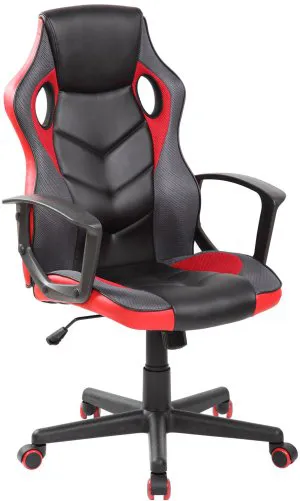 Krzesło obrotowe (czarno-czerwone) Furnitex 1