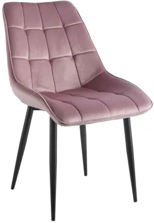 Krzesło velvet (różowe) Furnitex 1