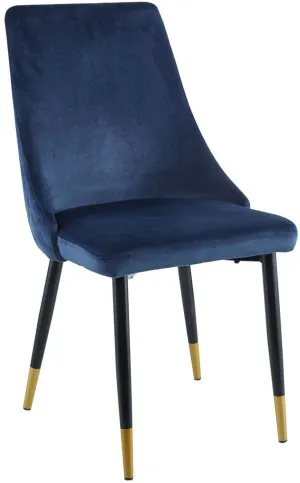 Krzesło velvet (niebieskie) Furnitex 1