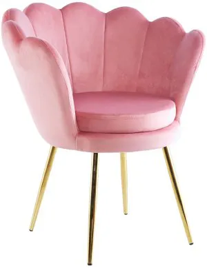 Fotel velvet (różowy) Furnitex 1