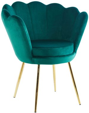 Fotel velvet (zielony)