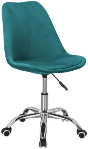 Krzesło obrotowe velvet (zielone) Furnitex 1