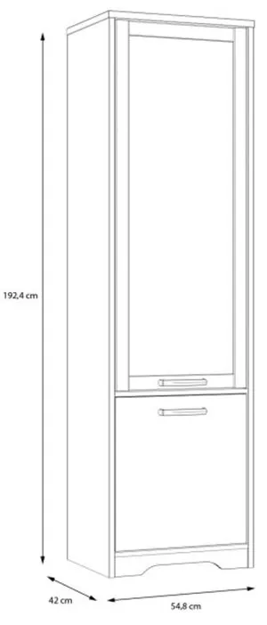 Witryna z hartowanym szkłem Joadakis JDKV711-D89 Meble Forte 4