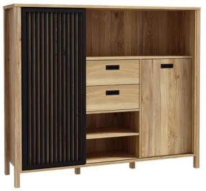 Szafka z lamelami do pokoju Jytana JTNR332L-M635 Meble Forte 1