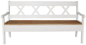 Szeroka drewniana ławka II prowansalska WZ-0622-1801 GK Meble 1